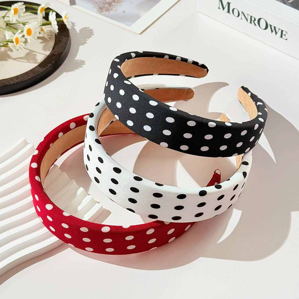 POLKA DOT PADDED HEADBAND
