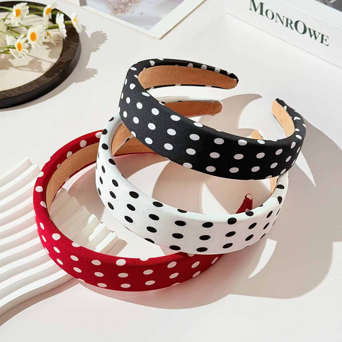 POLKA DOT PADDED HEADBAND
