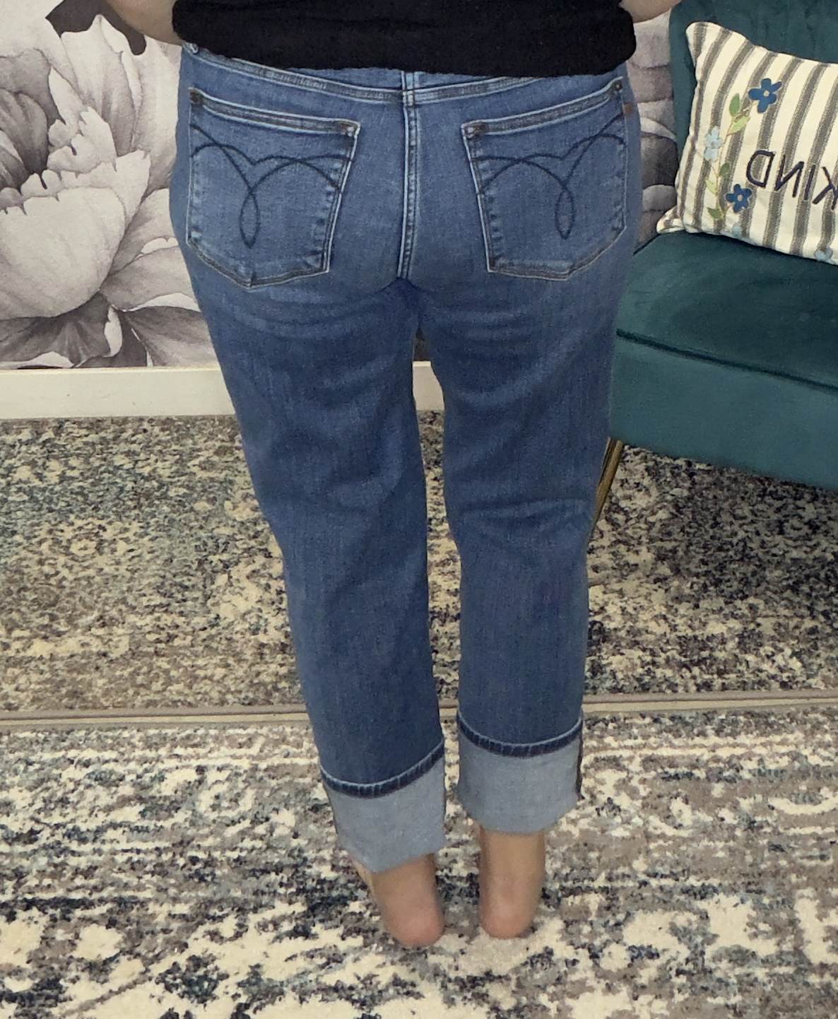 Judy Blue Mr. Boyfriend Classic Cuffed Jeans