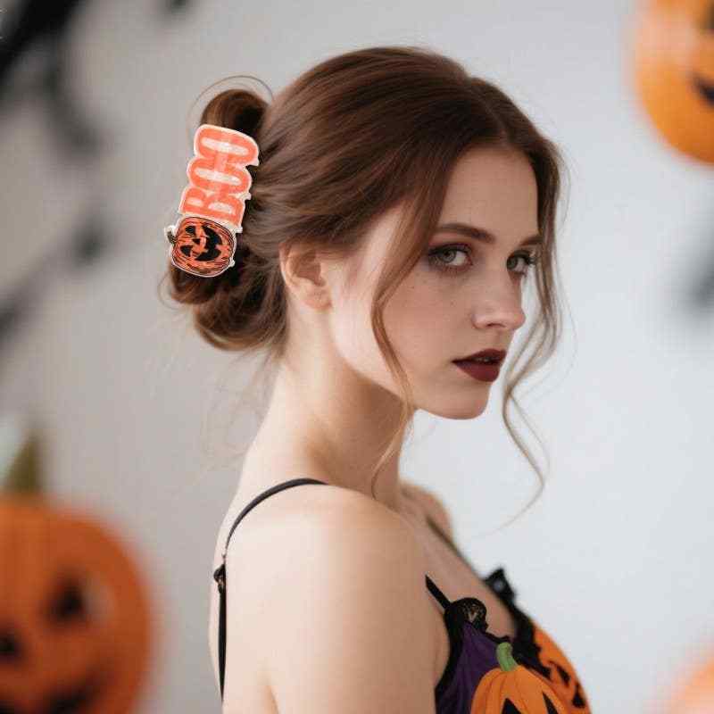 LARGE HALLOWEEN HAIR CLAW CLIPS