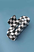 JUMBO CHECKERBOARD HAIR CLAW CLIPS
