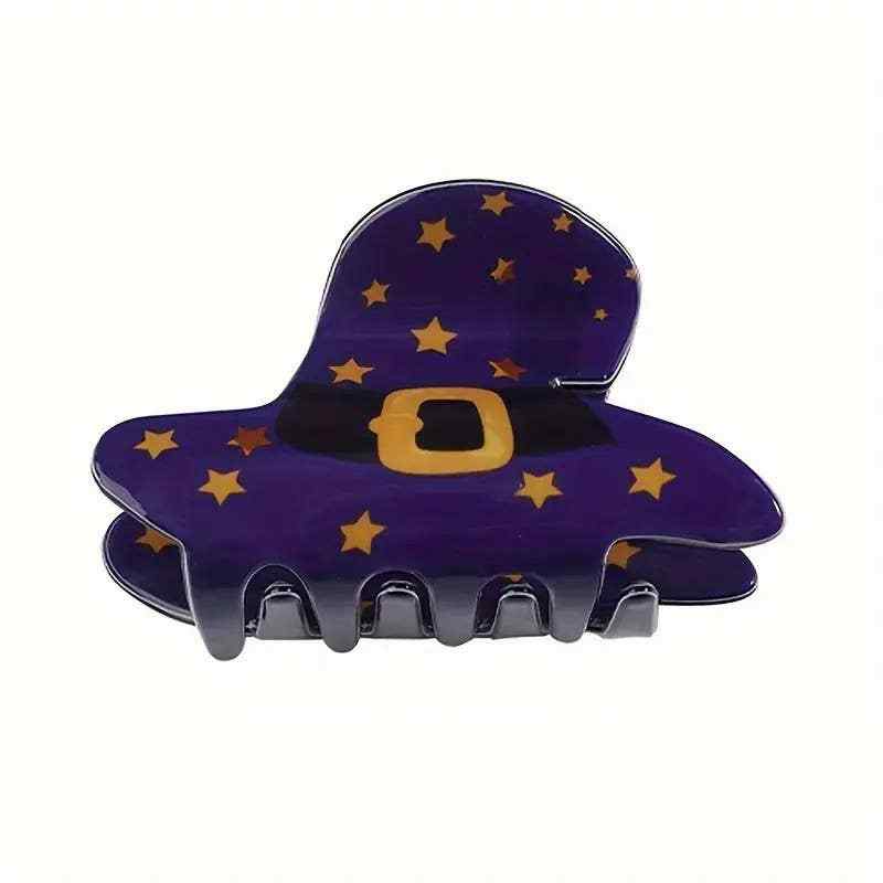 HALLOWEEN WITCH HAT HAIR CLAW CLIPS