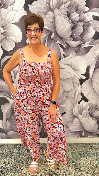 BOHO Floral Jumpsuit