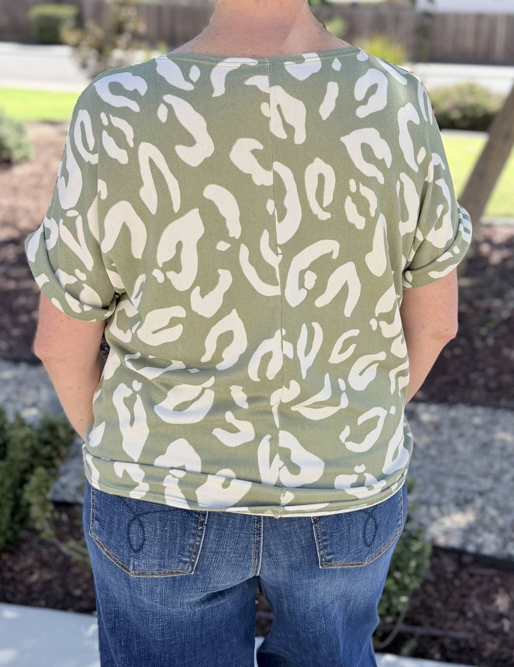 Leopard Print Hacci Knit Top