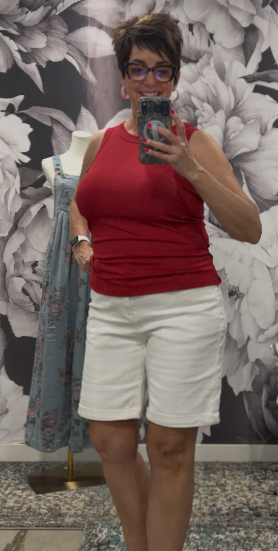 Sleeveless Ribbed Tank Top